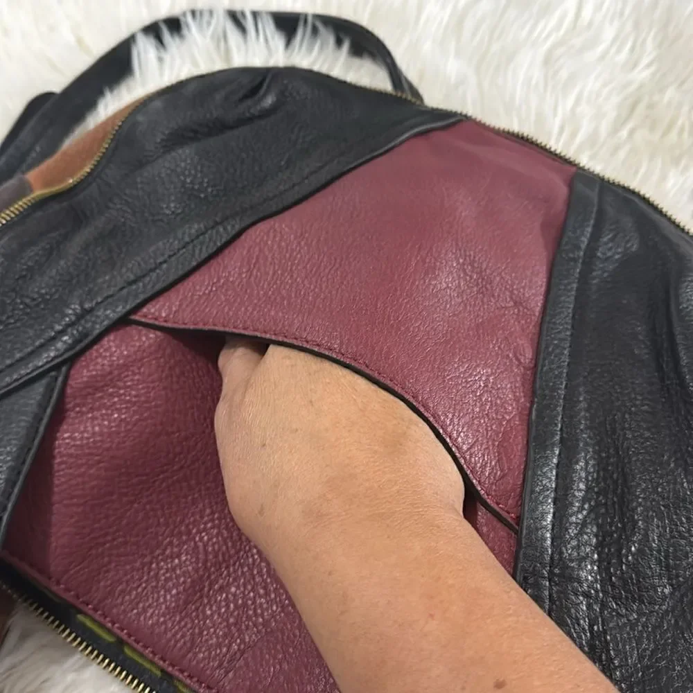 OR YANY LEATHER SATCHELS BAG  MULTICOLOR